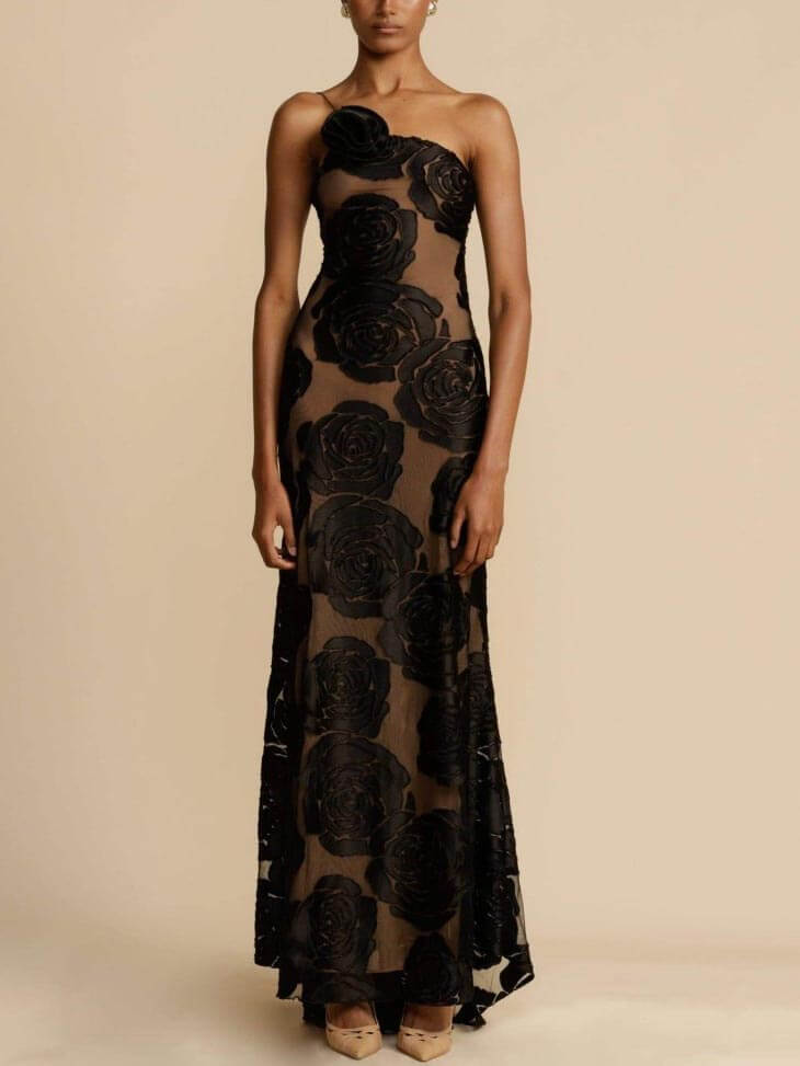 Luna | Blumen Maxikleid für Damen