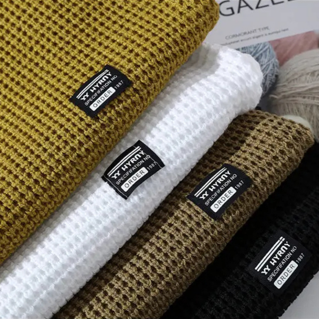 Silas | Premium-Pullover für Herren mit Wabenstruktur und Rundhalsausschnitt