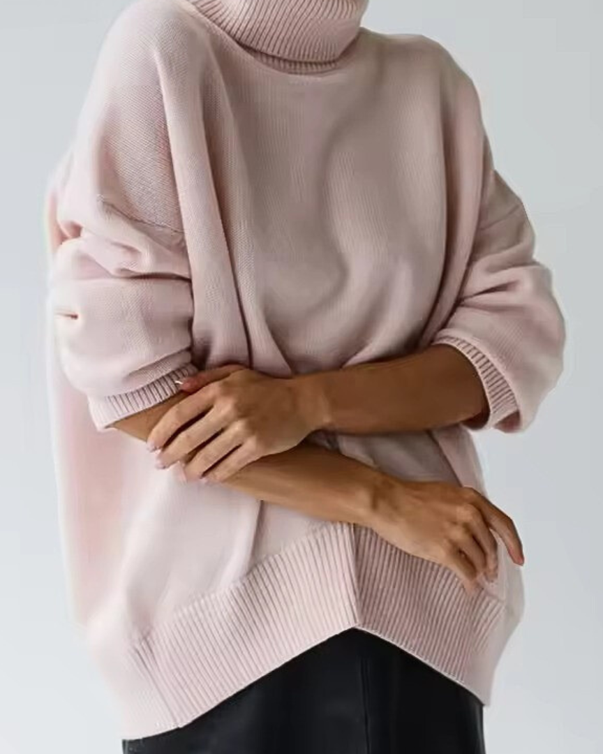 Lesley | Oversized Rollkragenpullover für Damen mit langen Ärmeln