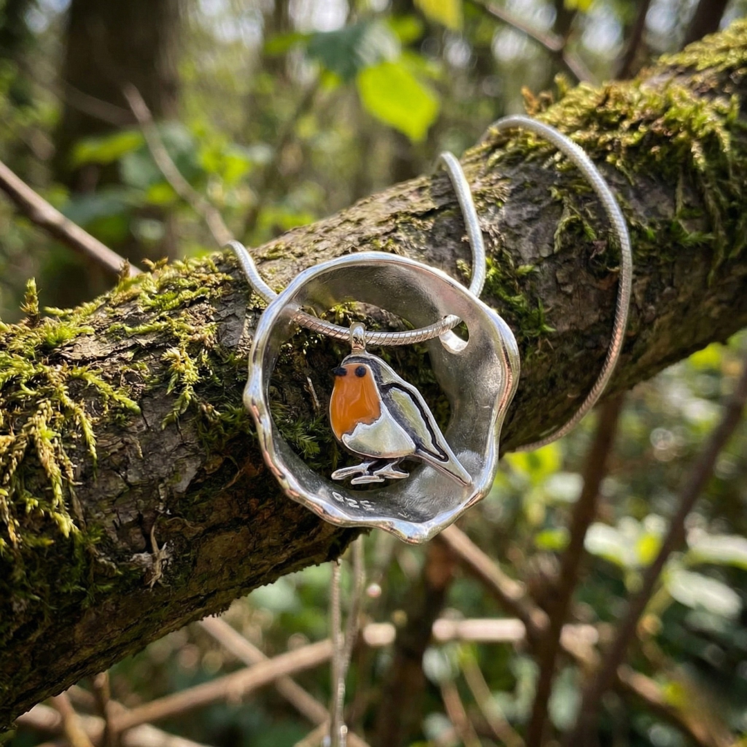 Handgefertigter eleganter Vogelkragen Schmuck