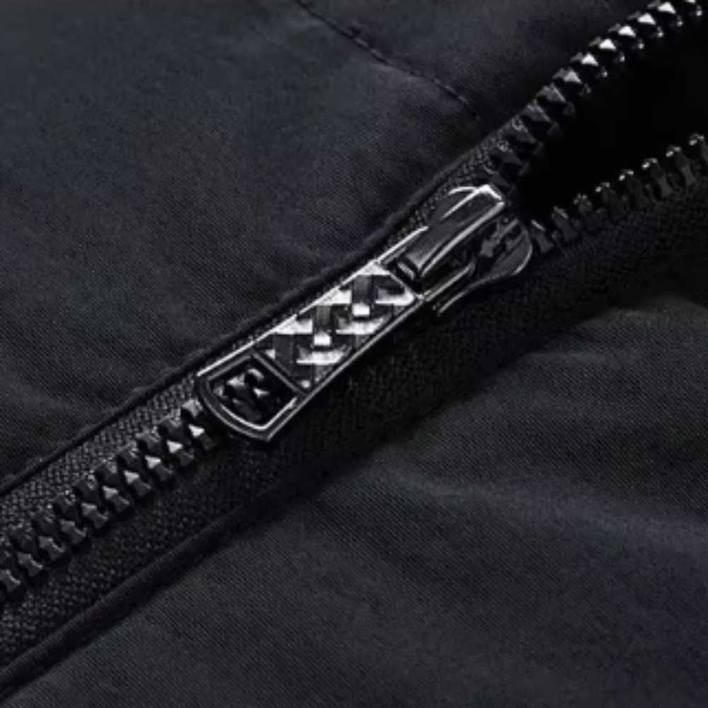 Elegante Gepolsterte Pufferjacke für Herren mit Stehkragen und langen Ärmeln