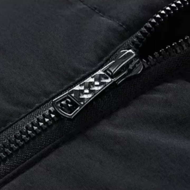 Elegante Gepolsterte Pufferjacke für Herren mit Stehkragen und langen Ärmeln