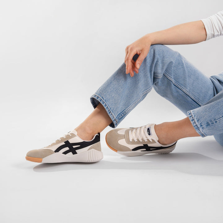 DeFlorance | Ultrabequeme Vintage Sneaker für Damen mit flachem Absatz