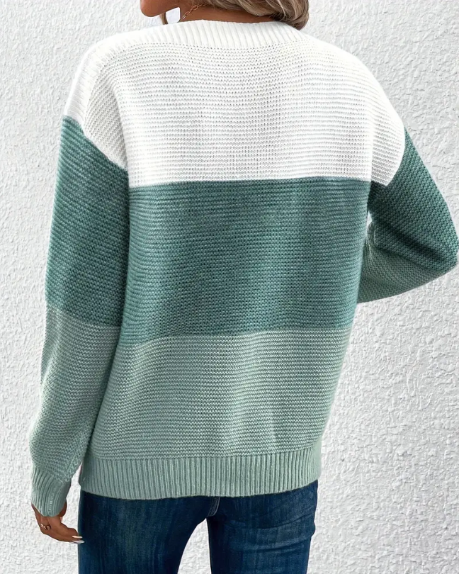 Grace | Der Langarmpullover für Damen mit Rundhalsausschnitt und langen Ärmeln