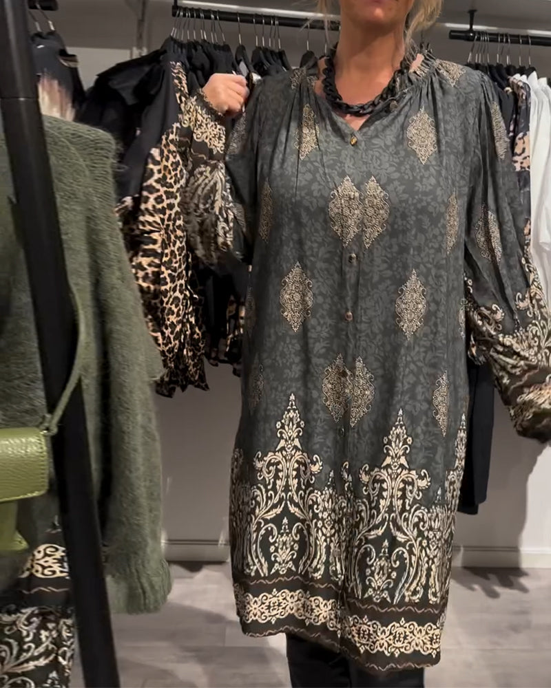 Ilse | Vintage-inspiriertes Kleid für Damen mit Knopfleiste
