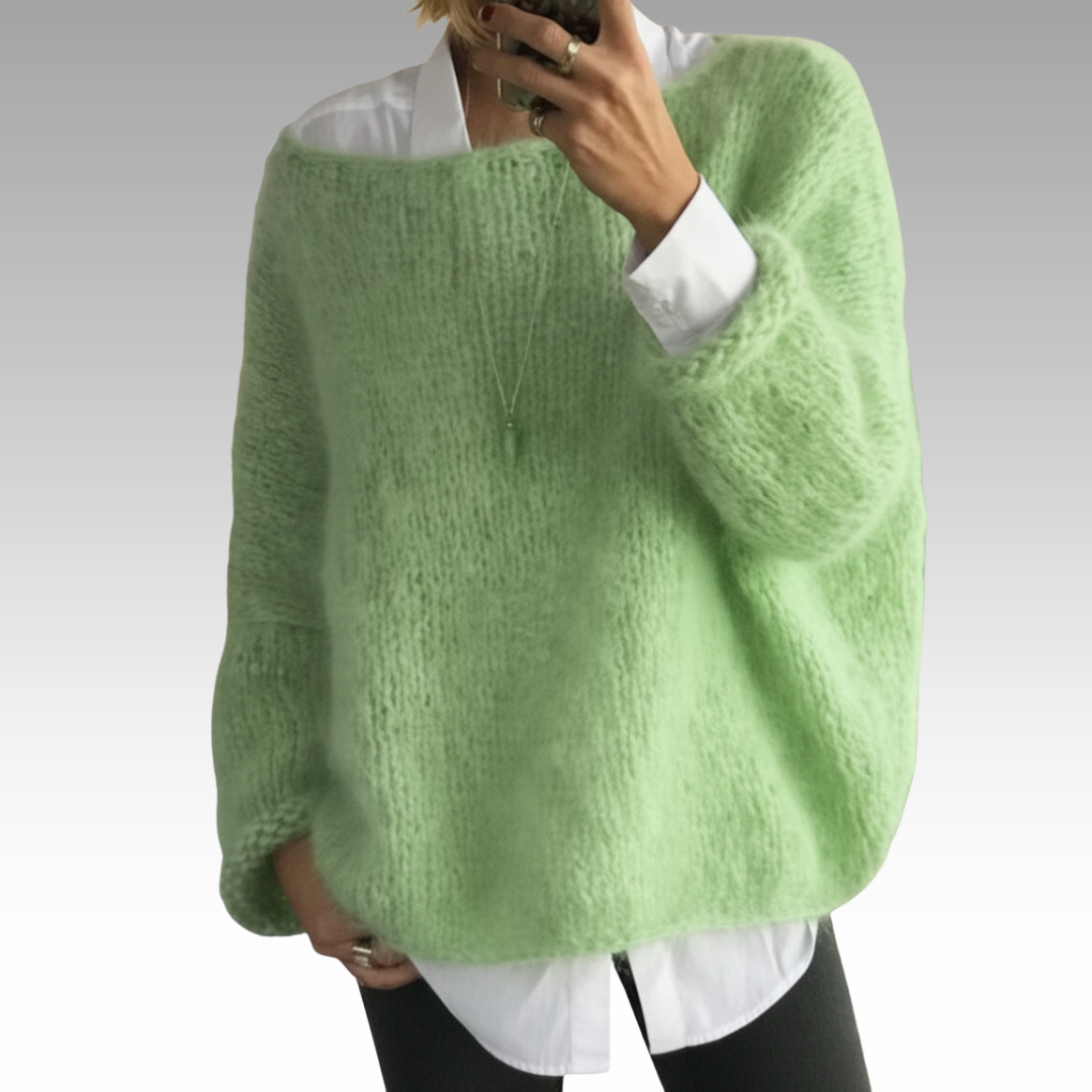 Sofia | Soft-Knit Pullover für Damen mit Rundhalsausschnitt und langen Ärmeln