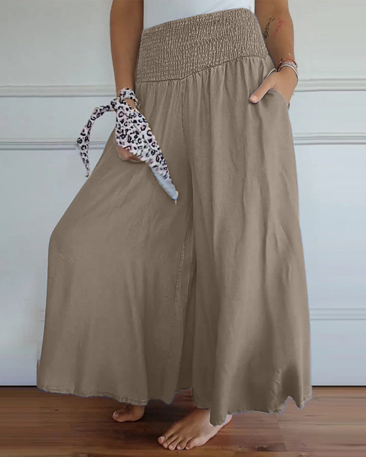 Irene | Bequeme Weite-Hosen für Damen mit hohem Bund