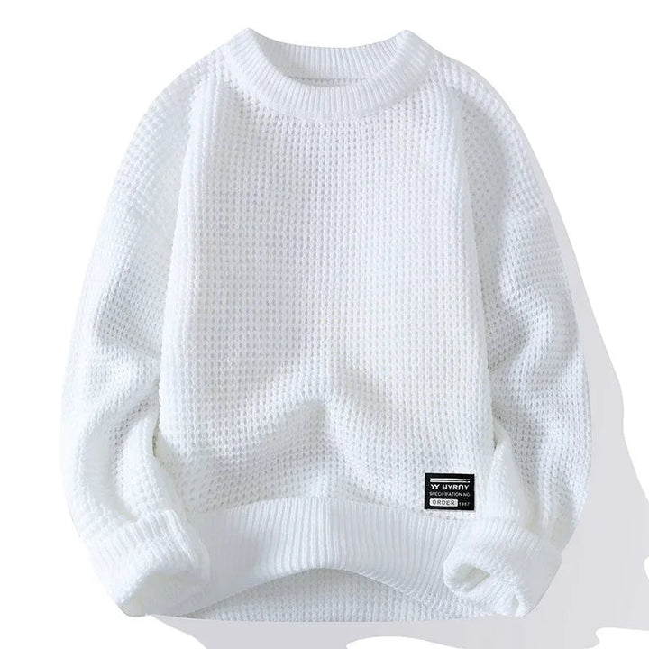 Silas | Premium-Pullover für Herren mit Wabenstruktur und Rundhalsausschnitt