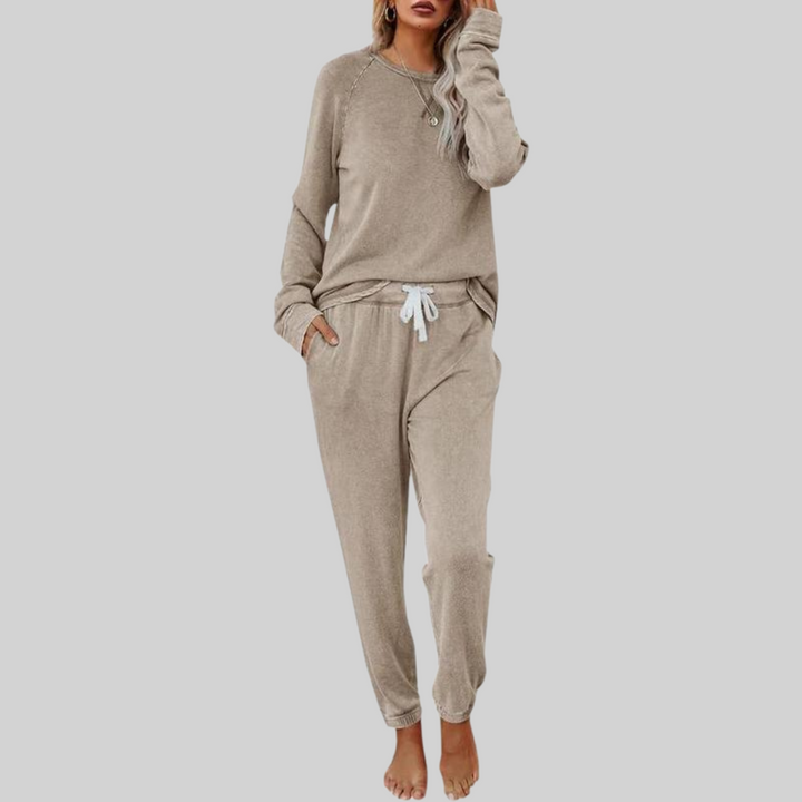 Josie | Lässiges Langarm- und Sweatpants-Set für Damen