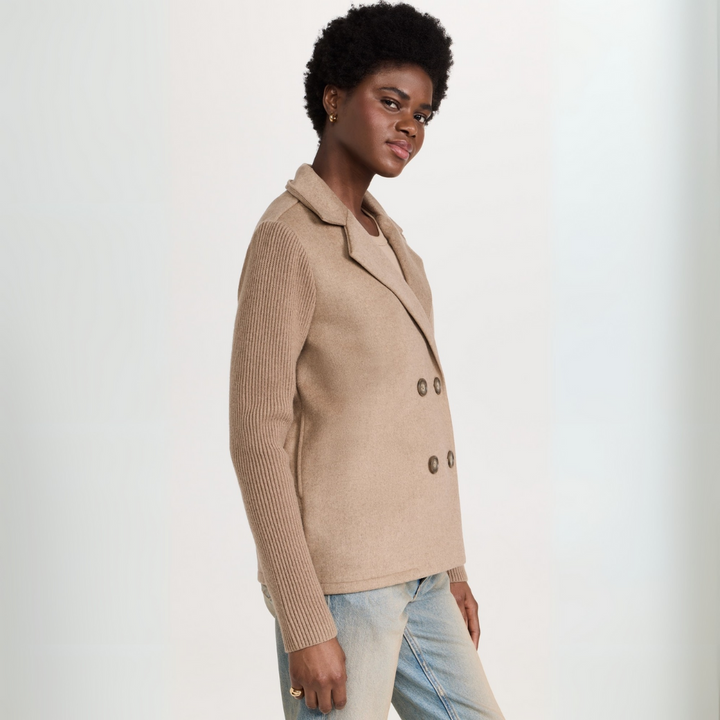 Helen | Strickblazer Mantel für Damen mit langen Ärmeln