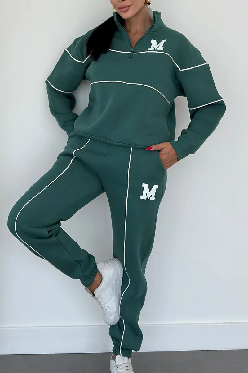 Michigan Zweiteiliges Set für Damen mit Rollkragen und langen Ärmeln
