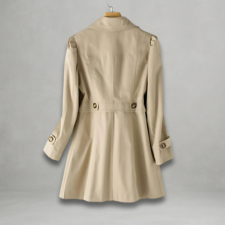 Daniela | Damen Chic Trenchcoat mit langen Ärmeln