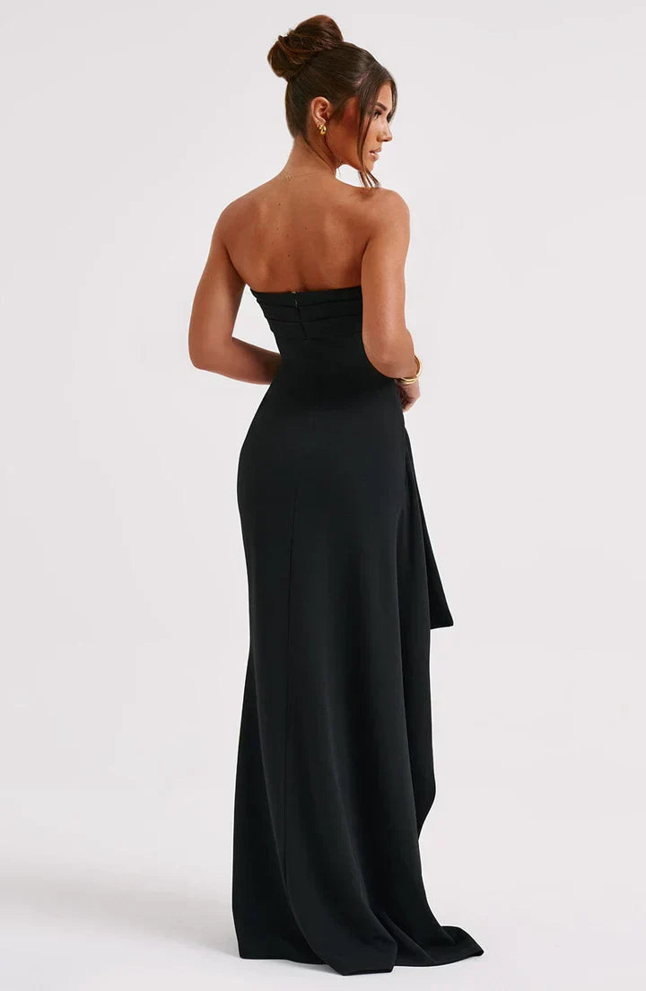 Stacy | Schulterfreies Maxikleid für Damen