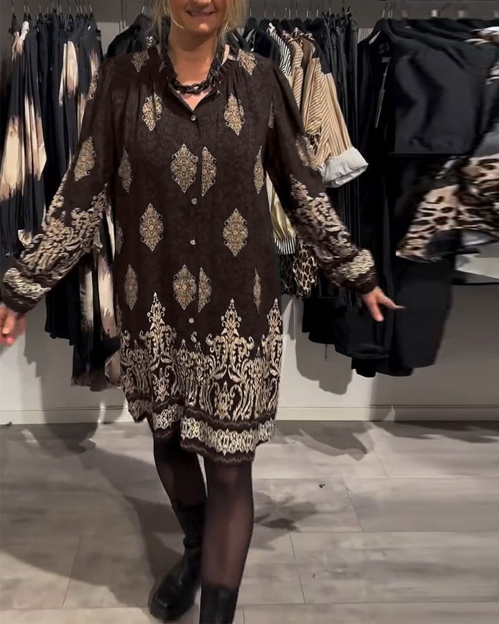 Ilse | Vintage-inspiriertes Kleid für Damen mit Knopfleiste