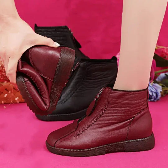 Mia | Elegante Rutschfeste Stiefeletten für Damen mit flachem Absatz