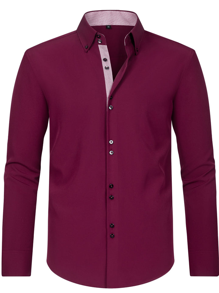 Nico | Herren-Hemd mit stilvollem Button-Up, langen Ärmeln und Blumenmuster