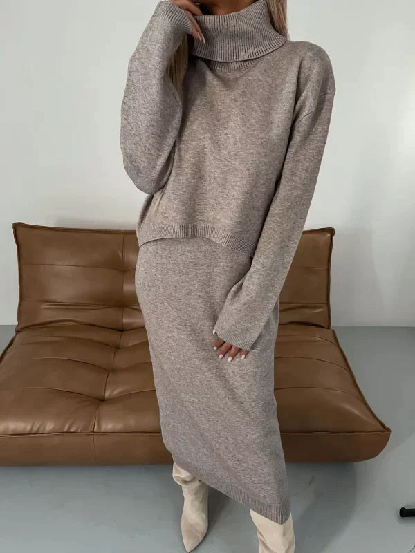 Celeste | Kleid für Damen mit Passendem Rollkragenpullover
