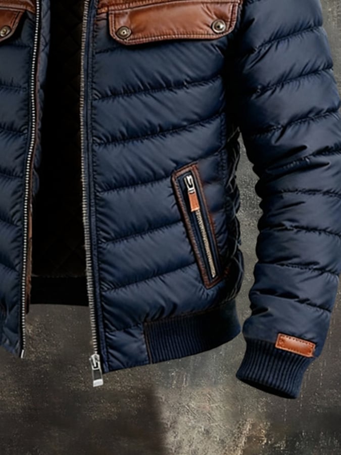 Nikola | Elegante Daunenjacke für Herren mit langen Ärmeln