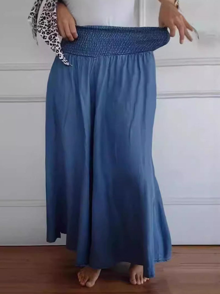 Marlene | Weit geschnittene für den Sommer Hose für Damen mit Blumenmuster