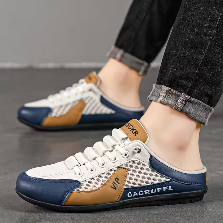 Herren Rückenfreie Farbblock Slip-On Sneaker