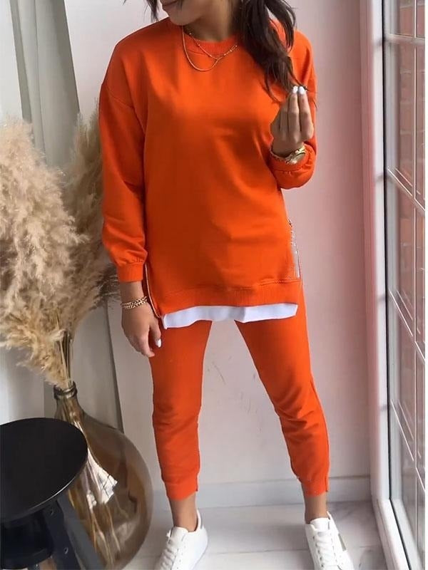 Audrey | Patchwork Zwei in Einem Set für Damen mit Rundhalsausschnitt