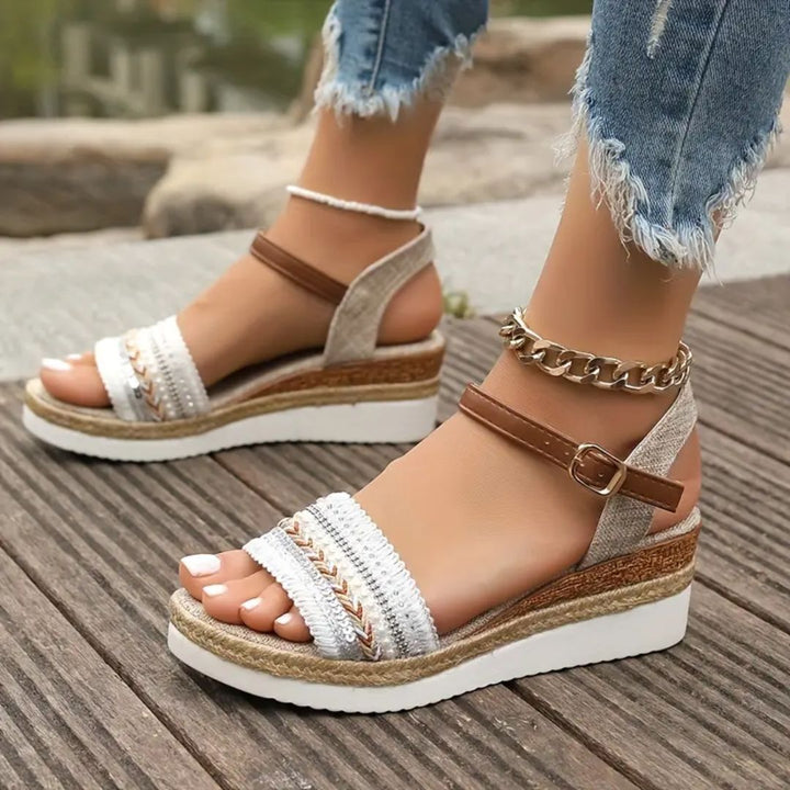 Emilia | Orthopädische Sandalen für Damen mit mittelhohem Absatz