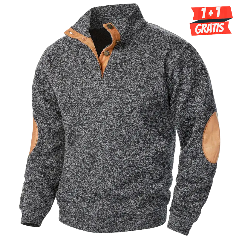 Craft | Winter Pullover für Männer für Herren mit Stehkragen und langen Ärmeln
