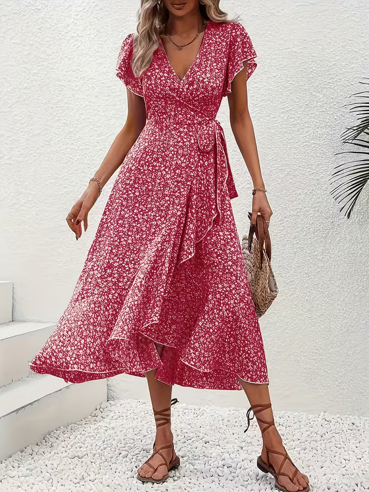 Elara | Fließendes, Bauch-umspielendes Wickelkleid für Damen