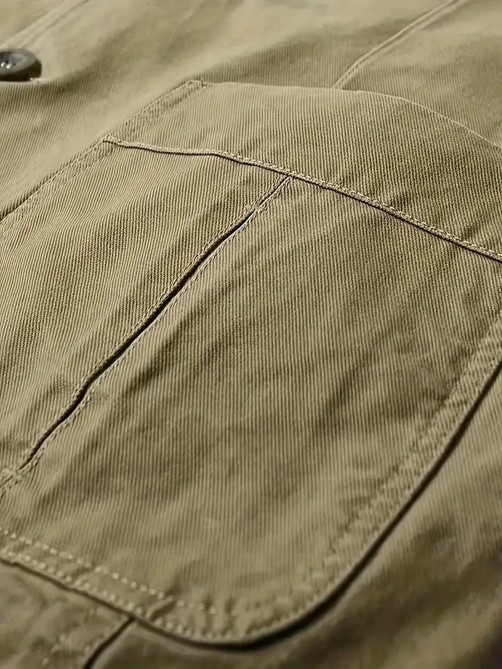 Lässige Herrenjacke für Herren mit langen Ärmeln