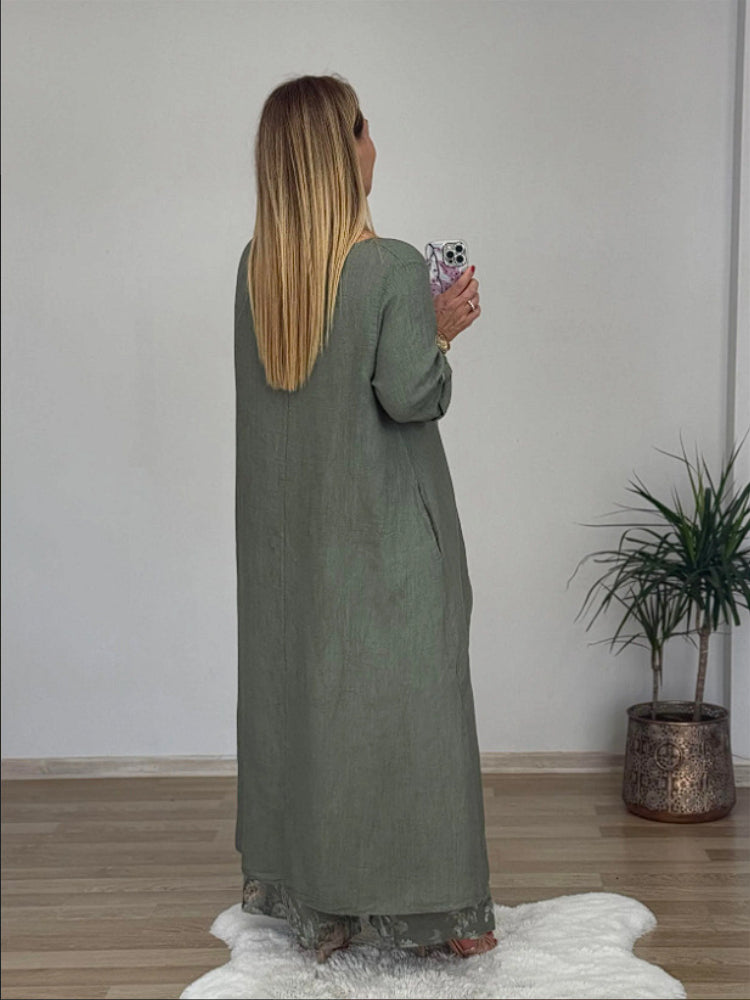 Regina | Elegantes Casual und Set für Damen mit Rundhalsausschnitt