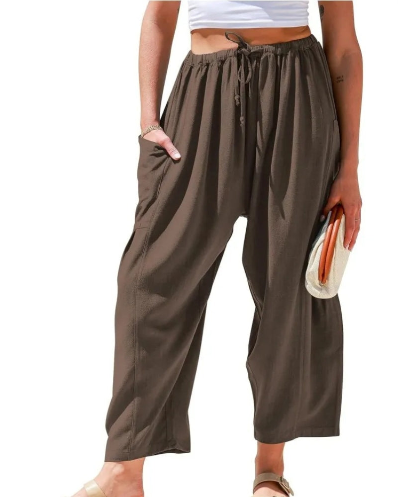Sabrina | Weite Hose für Damen mit hohem Bund
