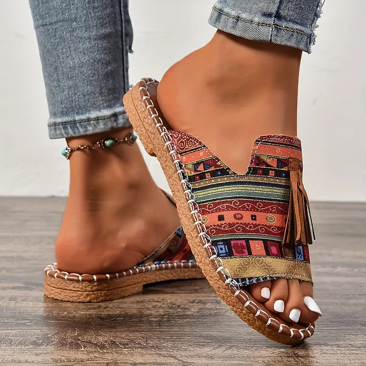 Lorraine | Lässige Orthopädische Sandalen für Damen mit flachem Absatz