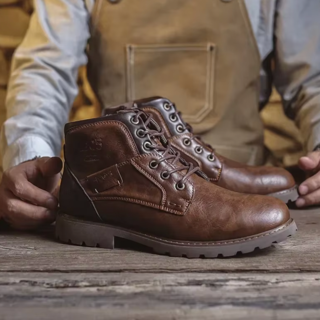 Aaron | Vintage Stiefel für Herren mit flachem Absatz