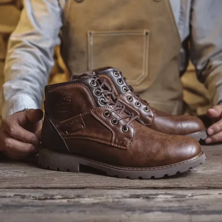 Aaron | Vintage Stiefel für Herren mit flachem Absatz