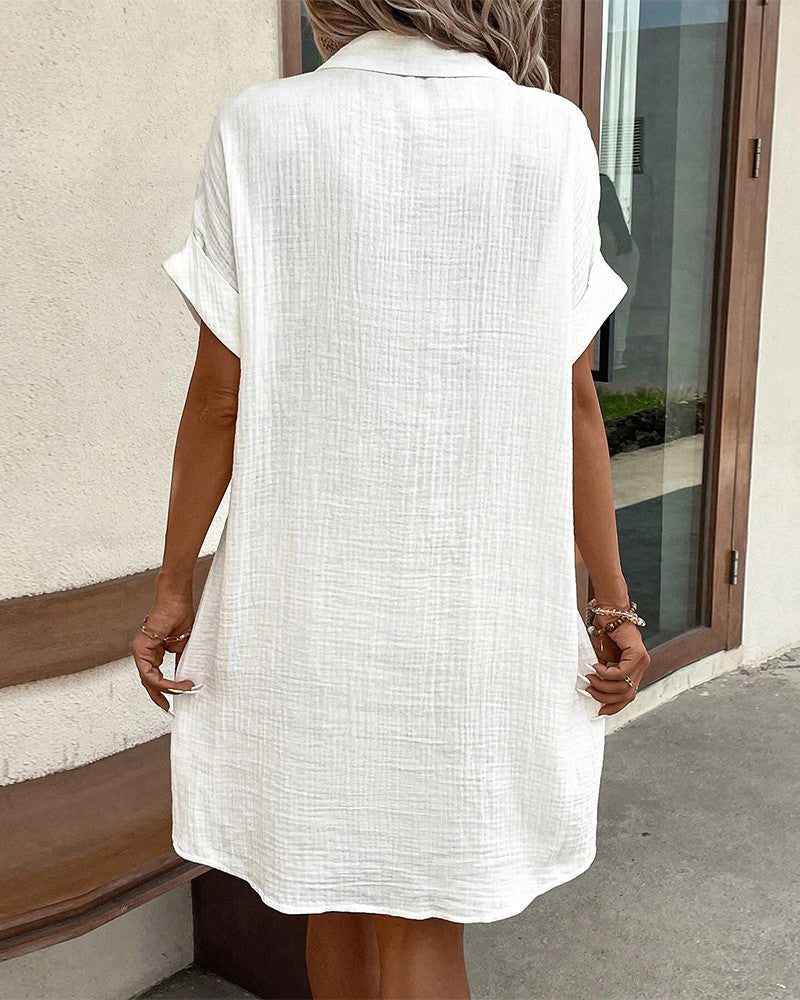 Melissa | Bequemes Sommerkleid für Damen mit kurzen Ärmeln und langen Ärmeln
