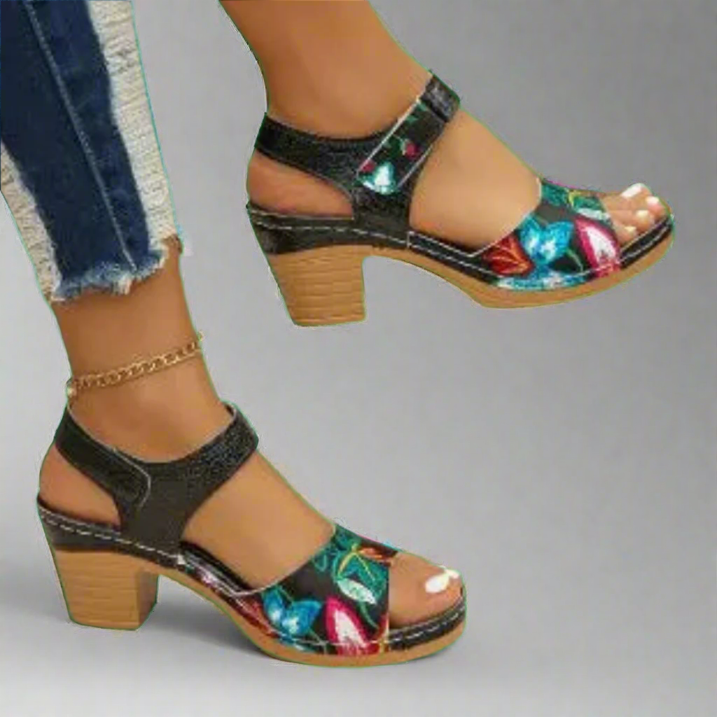 Marisa | Stilvolle Peep-Toe Sandalen für Damen mit mittelhohem Absatz