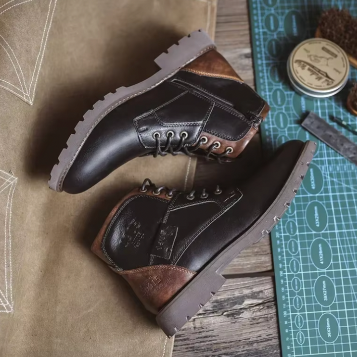 Aaron | Vintage Stiefel für Herren mit flachem Absatz