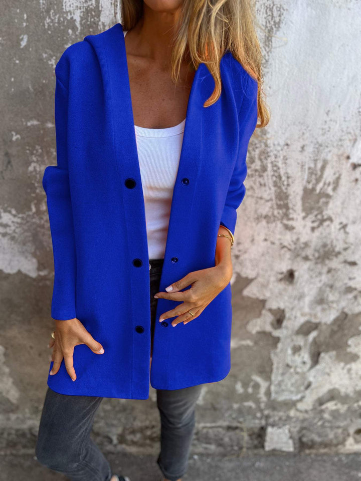 Luigia | Lässige Einreihige Kapuzenjacke für Damen mit langen Ärmeln