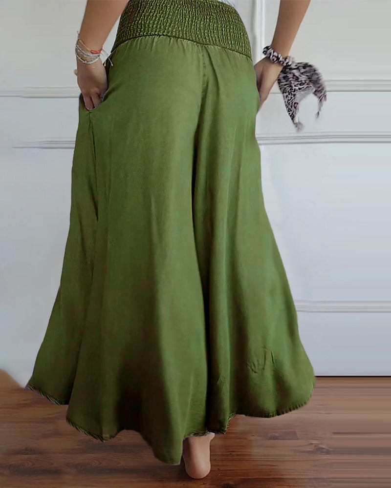 Irene | Bequeme Weite-Hosen für Damen mit hohem Bund