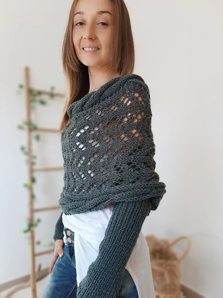 Eleonora | Halstuch für Damen mit Ärmeln