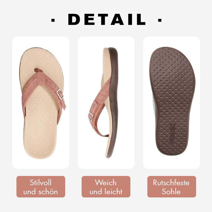 Giuseppina | Orthopädische Sommersandalen für Damen mit flachem Absatz