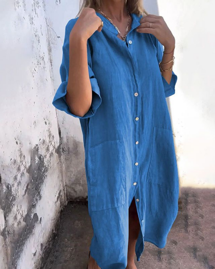 Meiva | Hemdkleid für Damen mit kurzen Ärmeln und langen Ärmeln