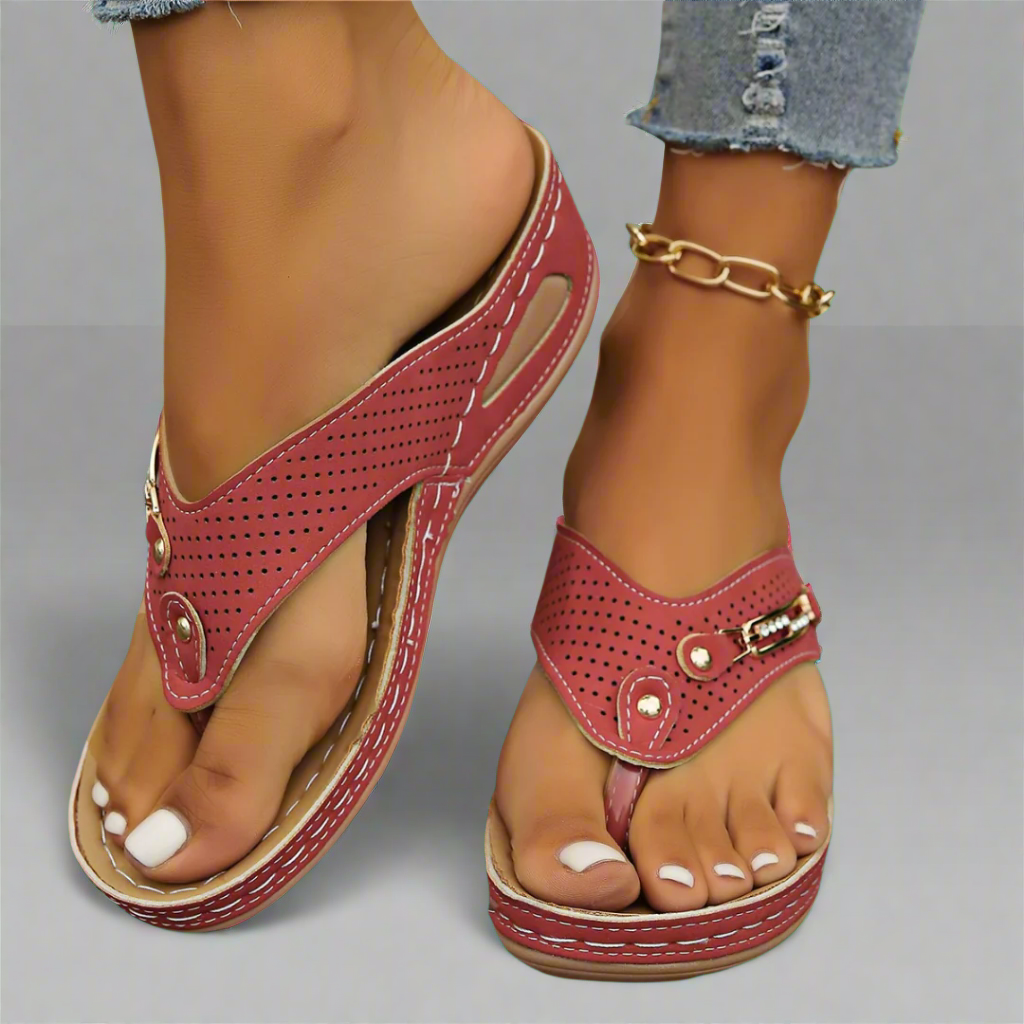 Mira | Retro Sandalen für Damen mit Fußgewölbeunterstützung | Bequem und Stilvoll