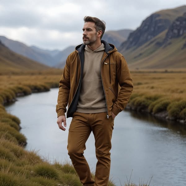 Nikolai | Klassische Vintage-Jacke für Herren mit Karomuster und Kapuze
