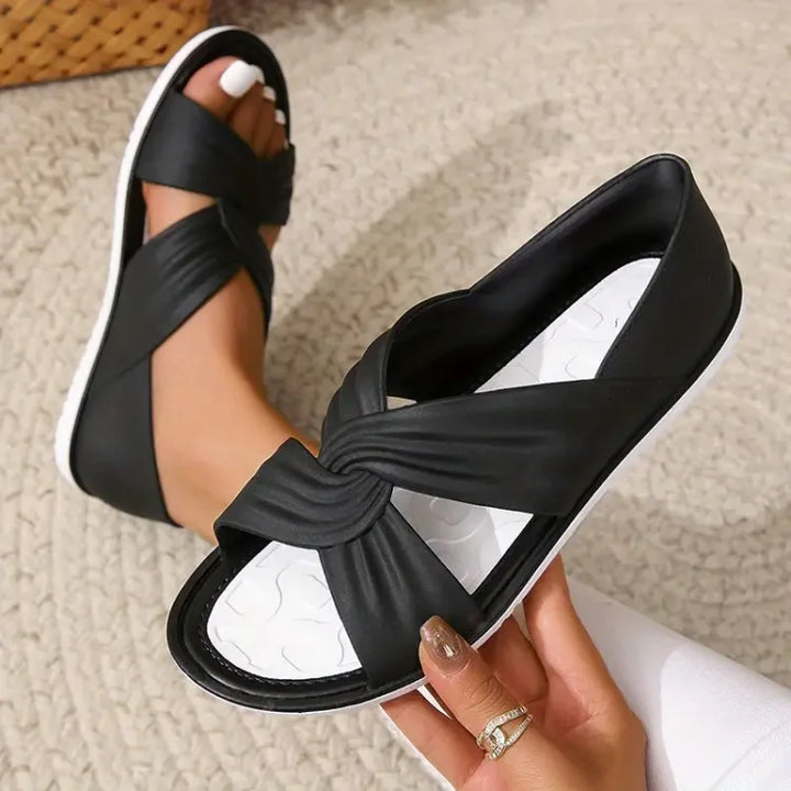 Luna | Bequeme Orthopädische Zehensandalen für Damen mit niedrigem Absatz