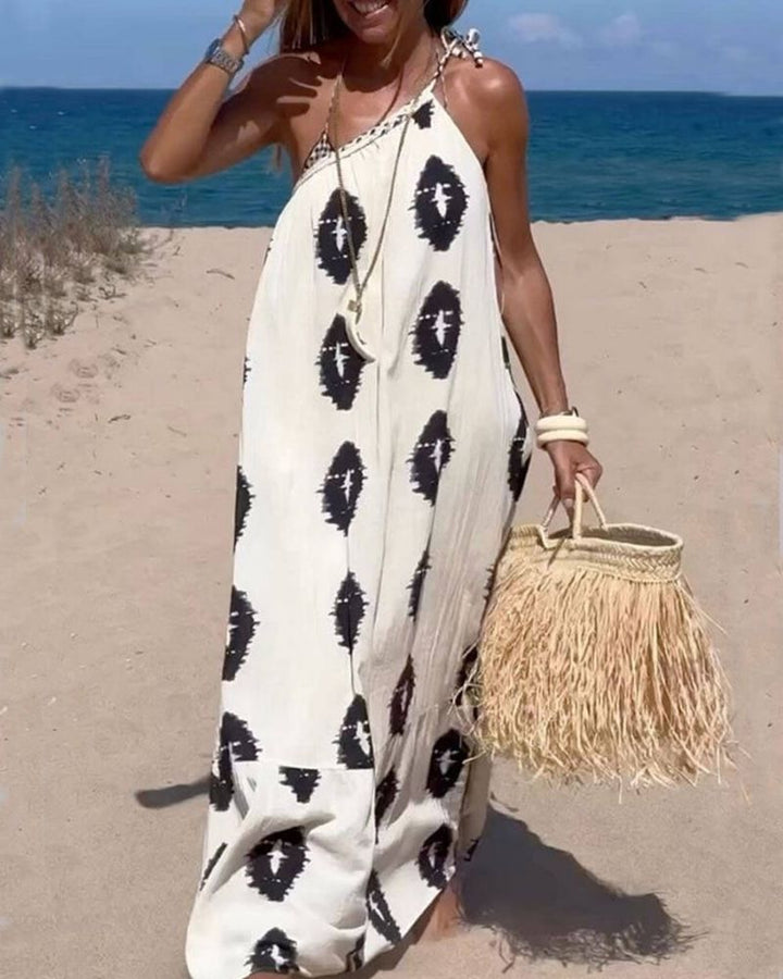 Sunshine | Ein Schulter Lockeres Maxikleid
