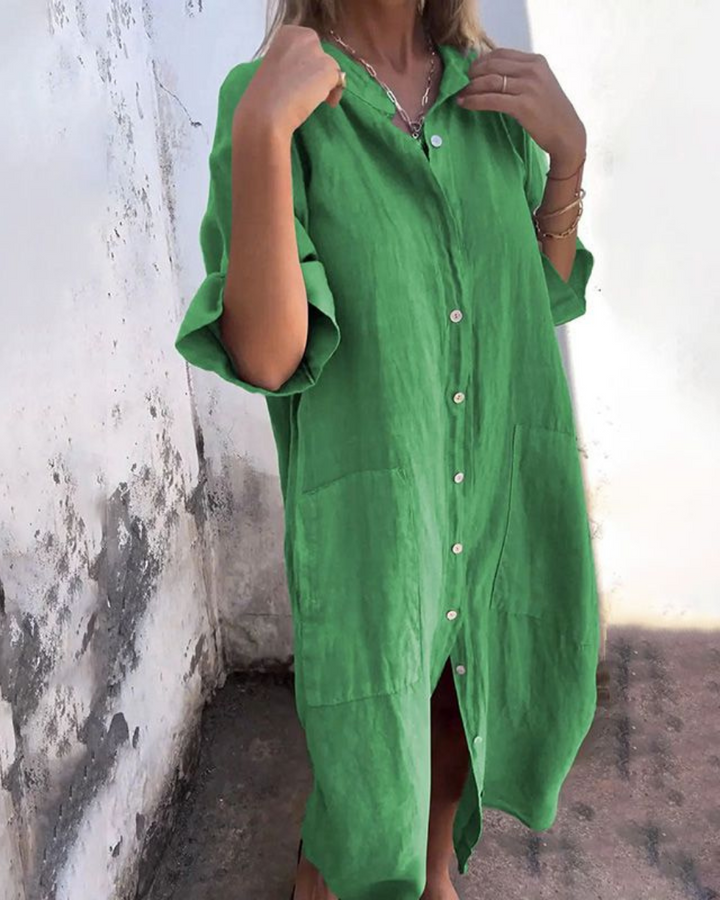 Meiva | Hemdkleid für Damen mit kurzen Ärmeln und langen Ärmeln