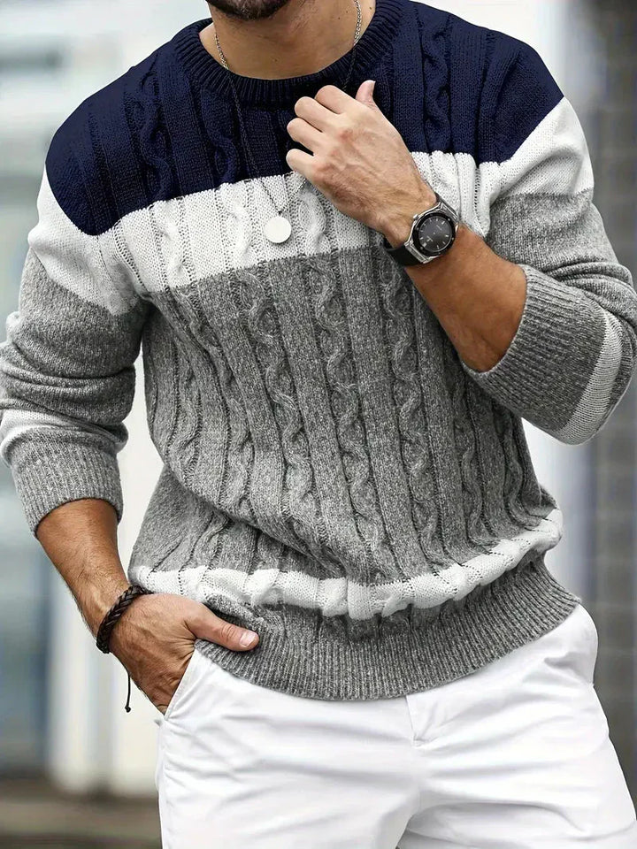 Brit und Boho | Der Orion Strickpullover mit geometrischem Muster
