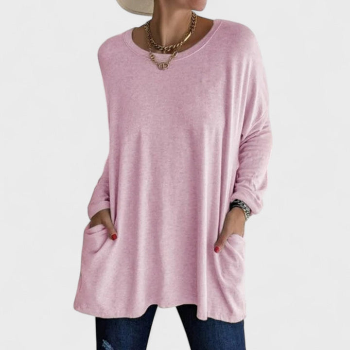 Moira | Lässiges Langarmshirt für Damen mit Rundhalsausschnitt und langen Ärmeln