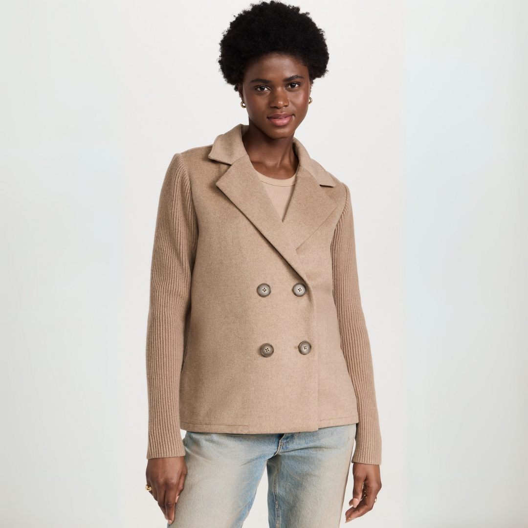Helen | Strickblazer Mantel für Damen mit langen Ärmeln
